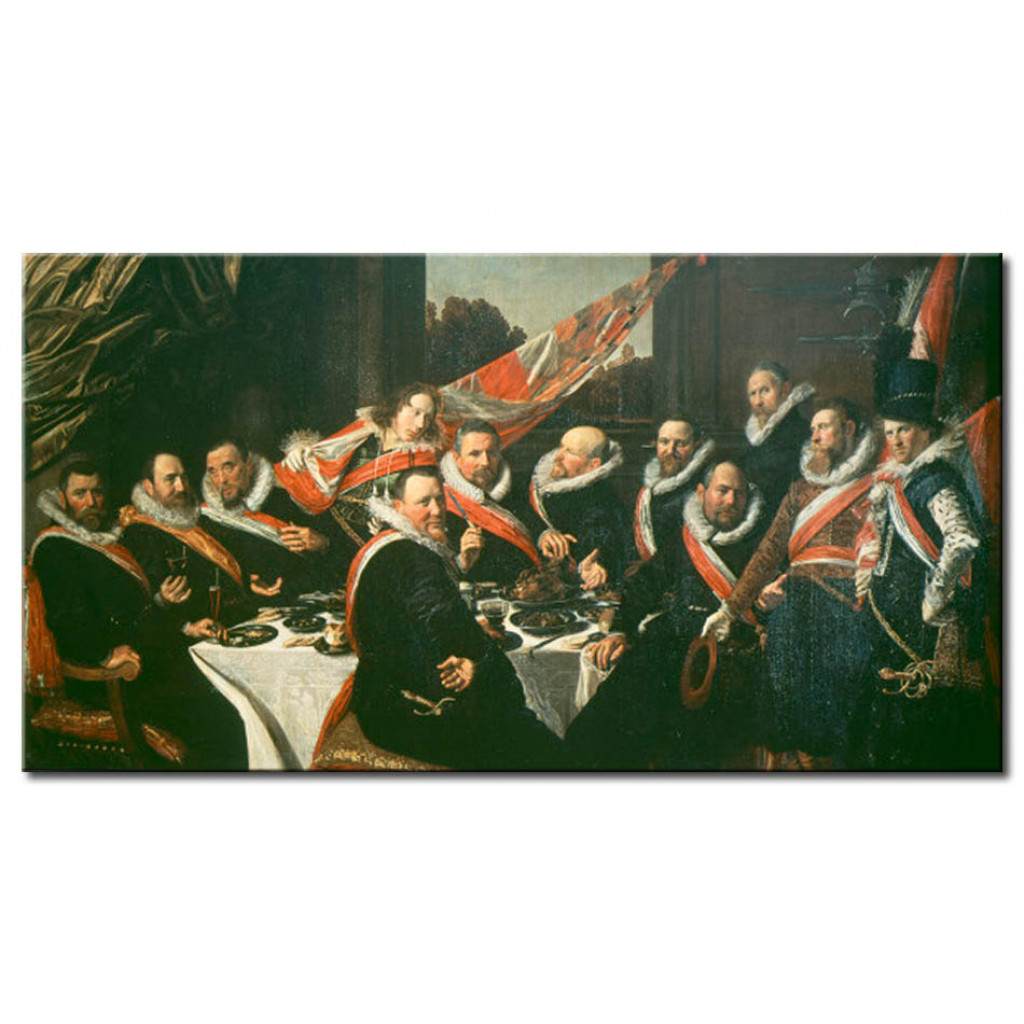 Målning Feast Of The St. Jorisdoelen Officers