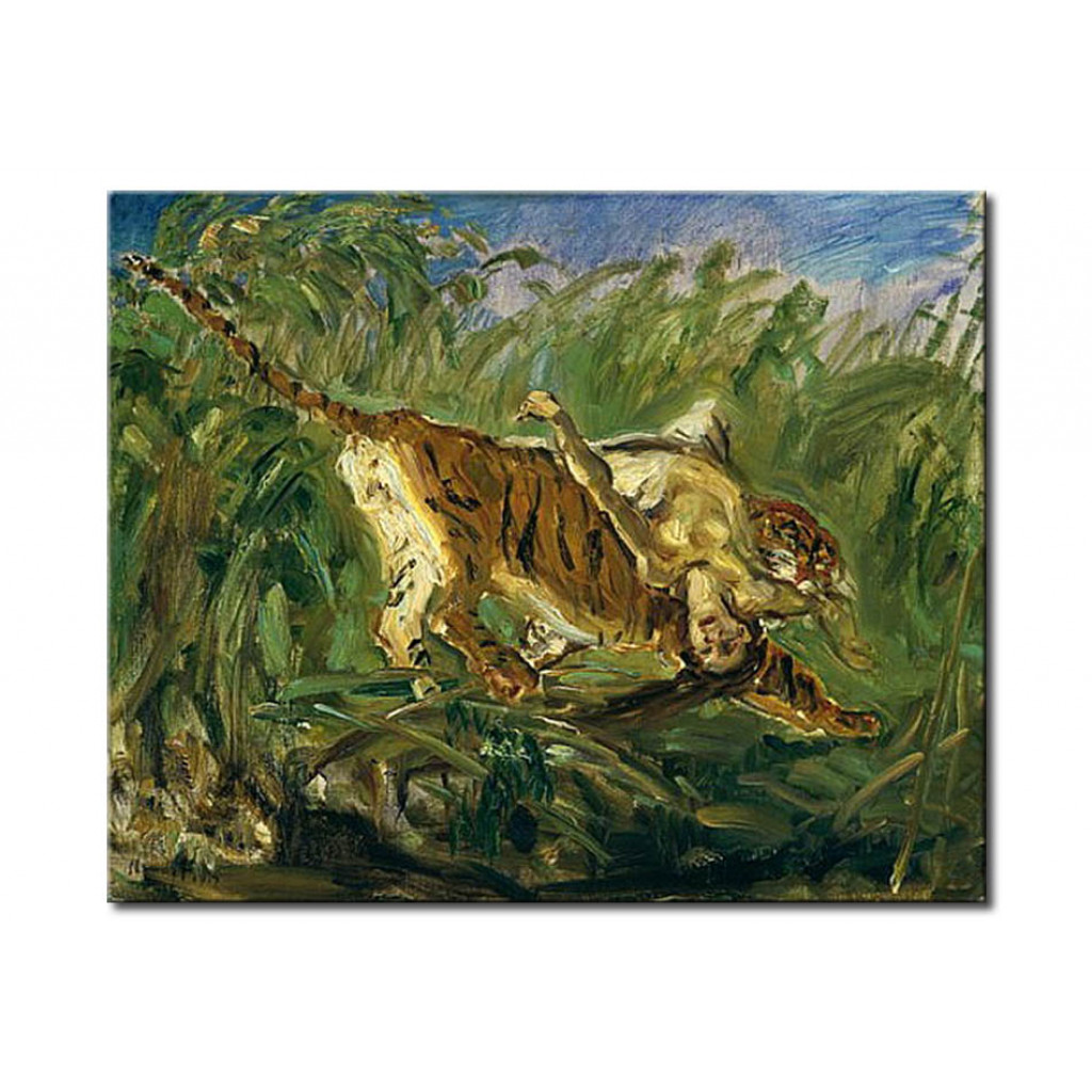 Canvastavla Tiger In The Jungle