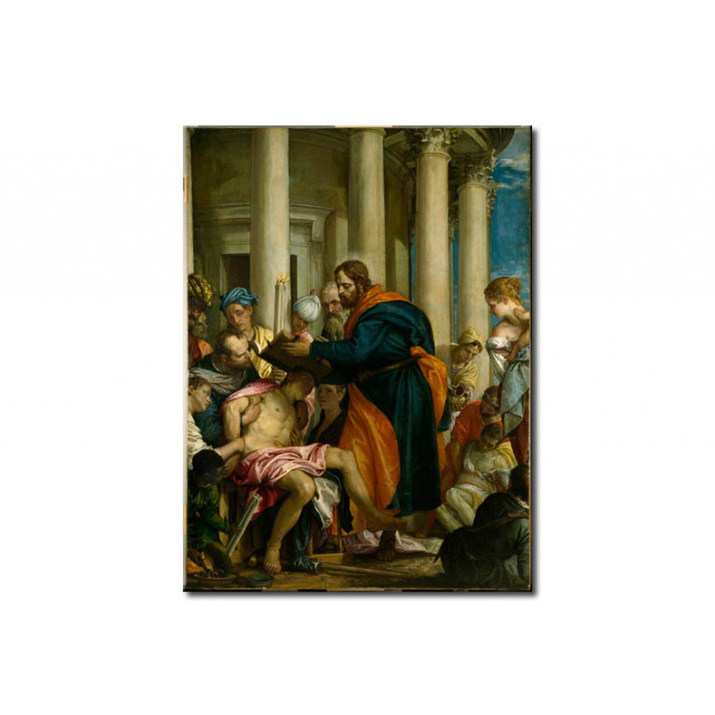 Reprodução Do Quadro Saint Barnabas Heals The Sick