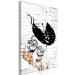 Canvas Slope - Banksy style black and white graffiti with a brick background 118746 additionalThumb 2