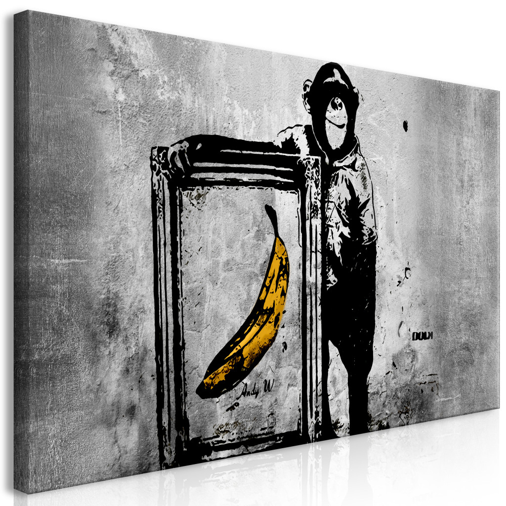 Schilderij Banksy: Monkey With Frame II [Large Format]