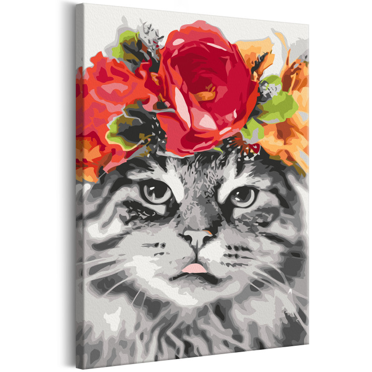 Paint by number Cat With Flowers 132046 additionalImage 5