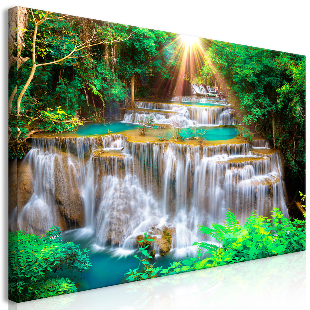 Schilderij Tropical Waterfall [Large Format]