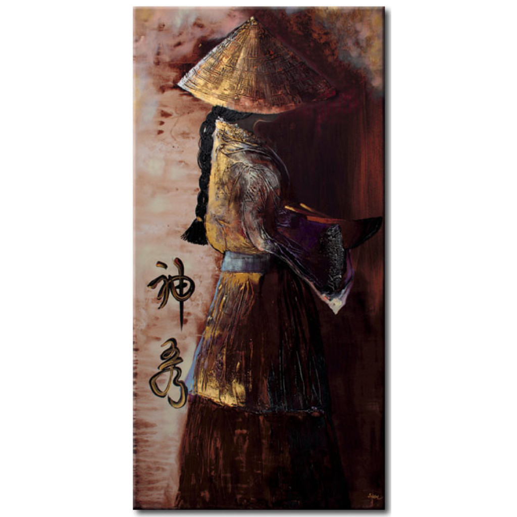 Målning Kinesisk Flicka
