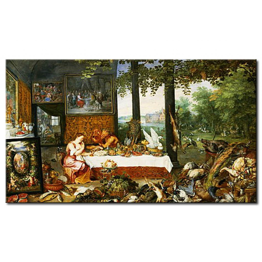Schilderij  Peter Paul Rubens: The Sense Of Taste