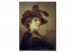 Tableau sur toile Autoportrait avec chapeau à plumes 50846