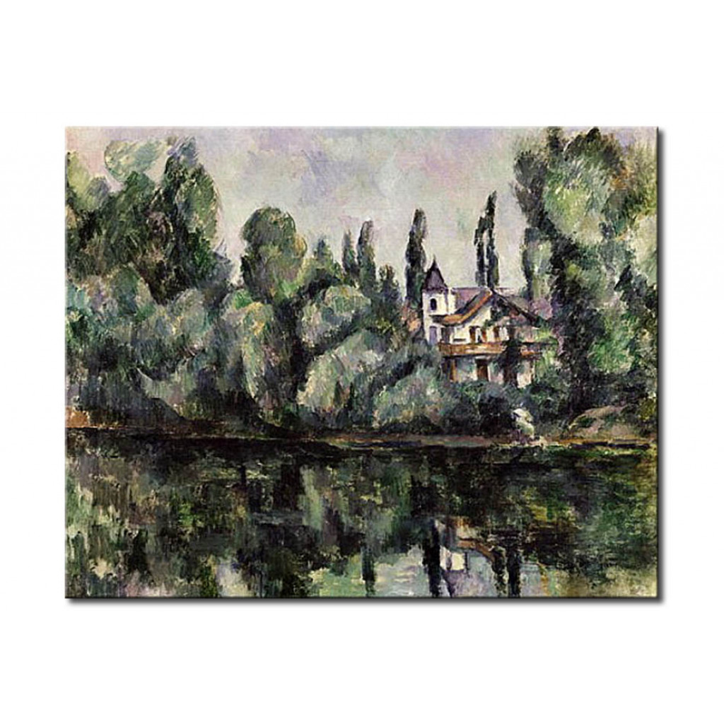 Schilderij  Paul Cézanne: The Banks Of The Marne