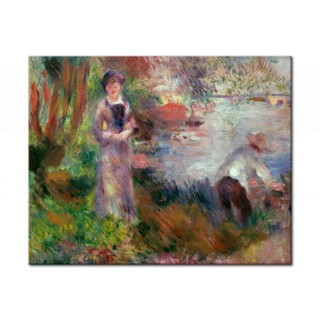 Schilderij  Pierre-Auguste Renoir: Au Bord De La Seine A Argenteuil
