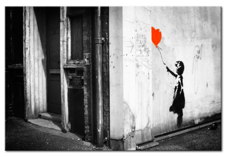 Leinwandbild Mädchen mit Balloon (Banksy) 58946