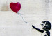 Obraz na szkle Girl With a Balloon by Banksy [Glass] 94546 additionalThumb 5