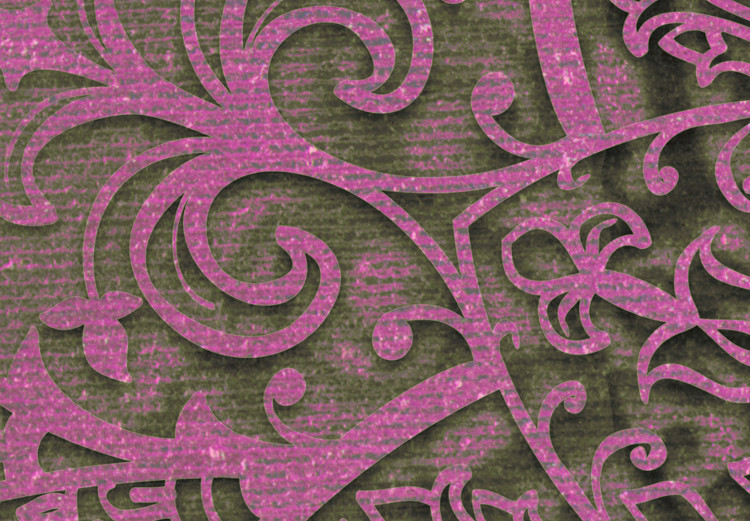 Quadro moderno Mandala rosa-marrone - grafica raffigurante un frammento del motivo  104756 additionalImage 5