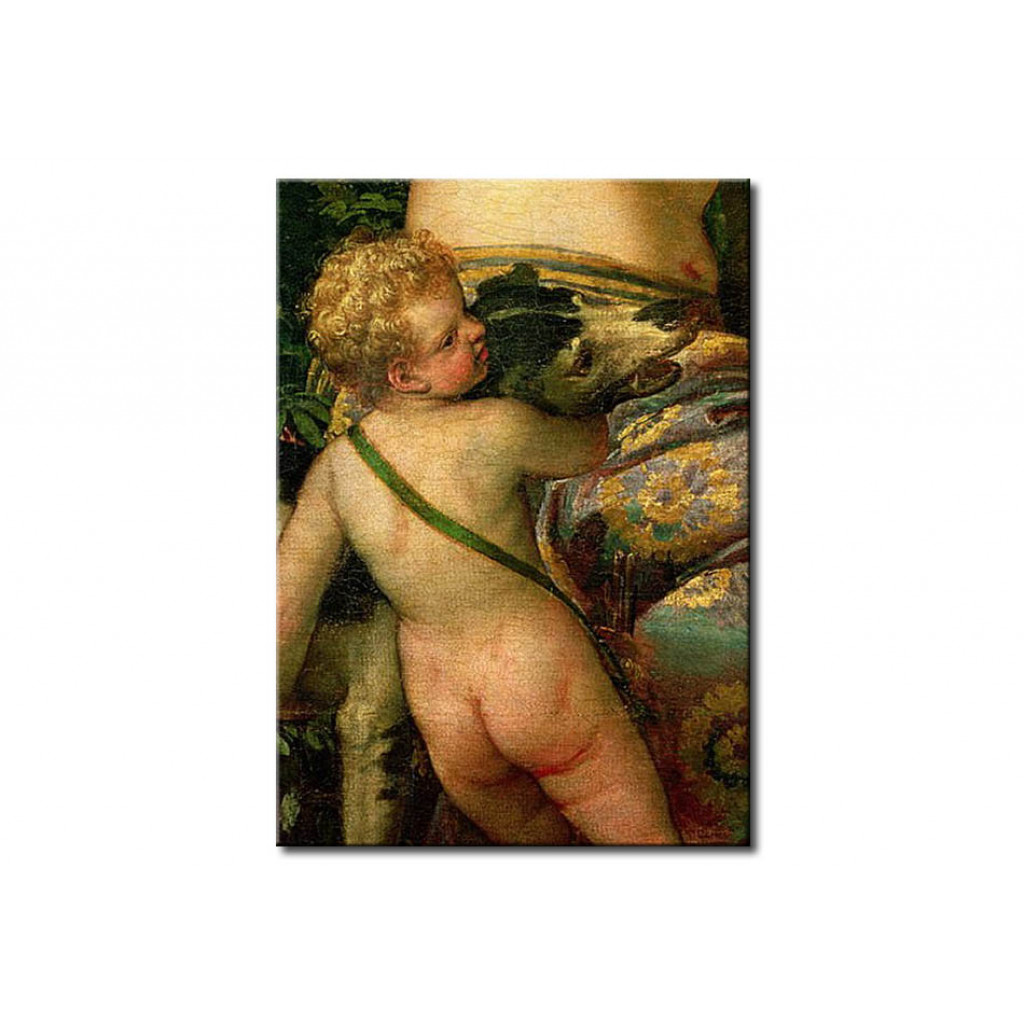 Schilderij  Paolo Veronese: Cupid, Detail From Venus And Adonis