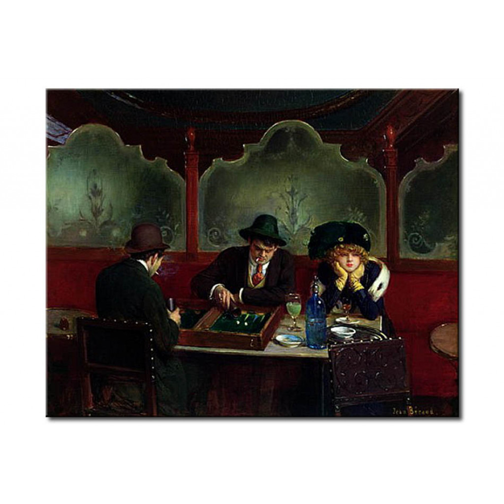 Schilderij  Jean Béraud: The Backgammon Players