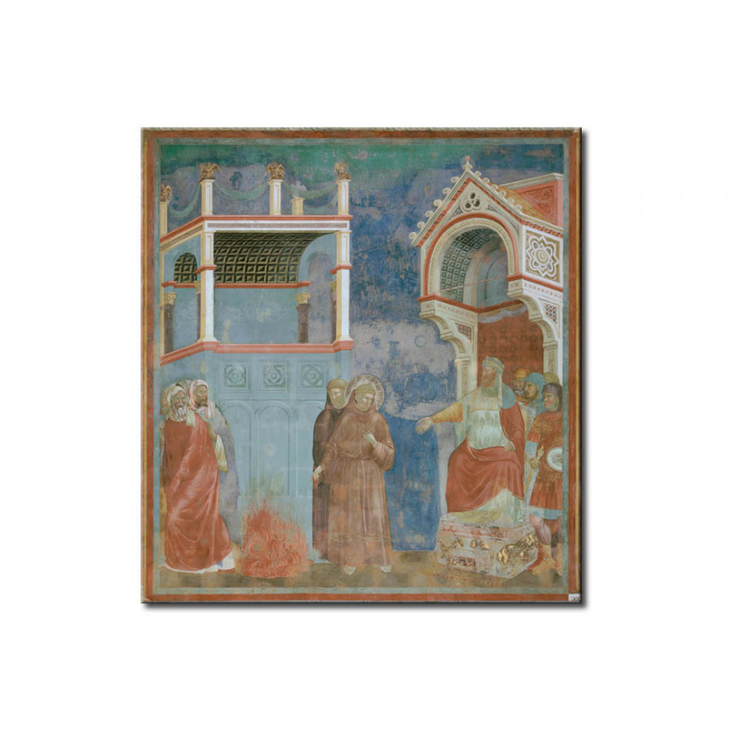 Schilderij  Giotto Di Bondone: St. Francis In Front Of The Sultan