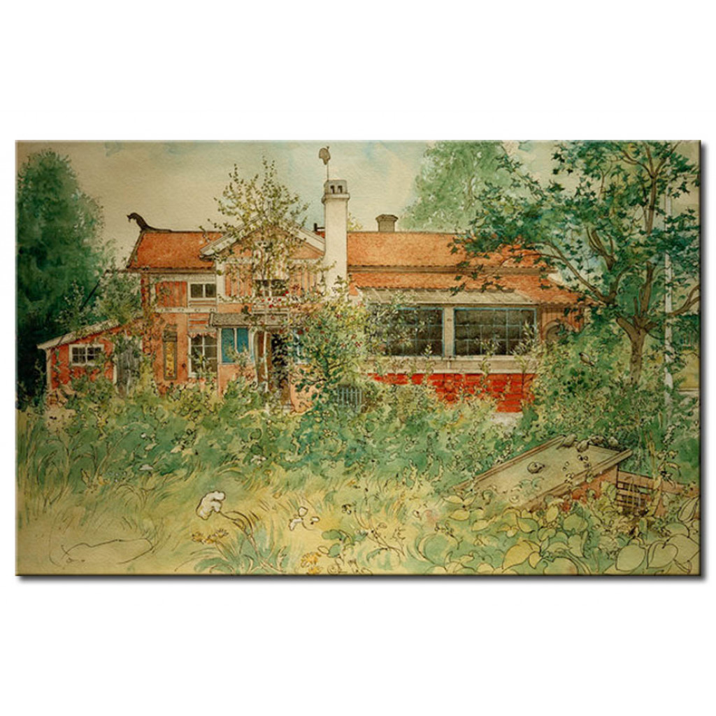 Schilderij  Carl Larsson: Die Hütte