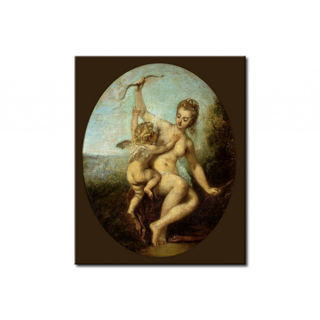 Schilderij  Antoine Watteau: L'Amour Desarme