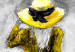 Obraz Paryska kobieta (1-częściowy) pionowy żółty 123056 additionalThumb 5