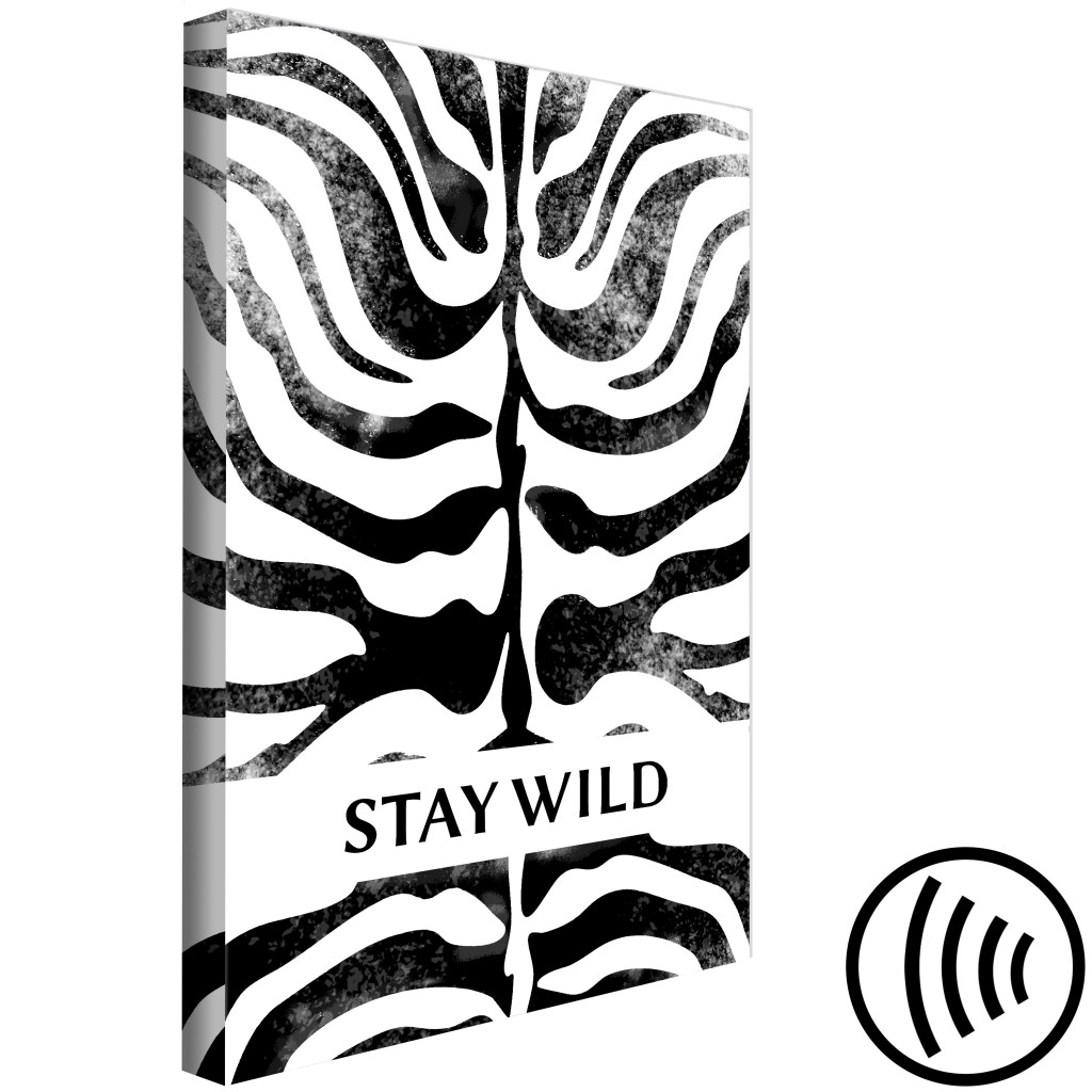 Målning Stay Wild (1 Part) Vertical