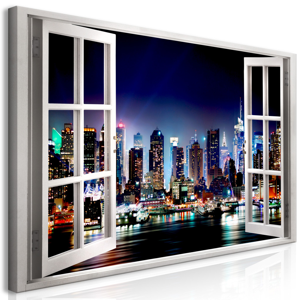 Schilderij Window: View Of New York II [Large Format]