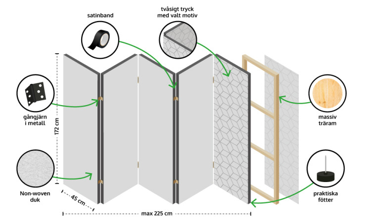 Design rumsavdelare Brick Wall: Minimalism II [Room Dividers] 133456 additionalImage 5
