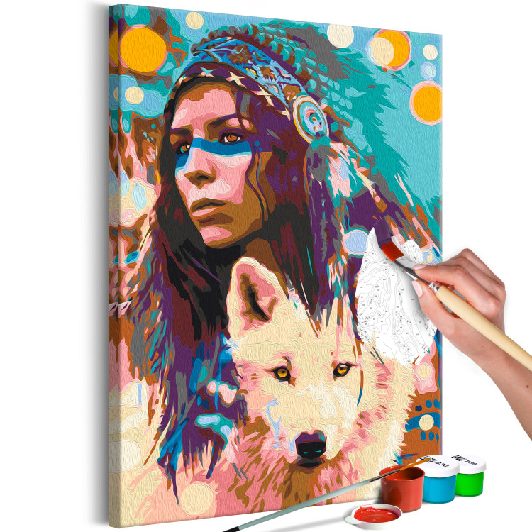 Paint by Number Kit Girl and the Wolf 138156 additionalImage 5