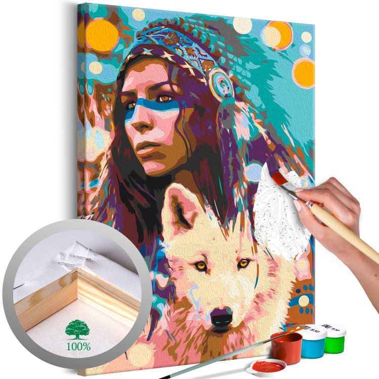 Paint by Number Kit Girl and the Wolf 138156