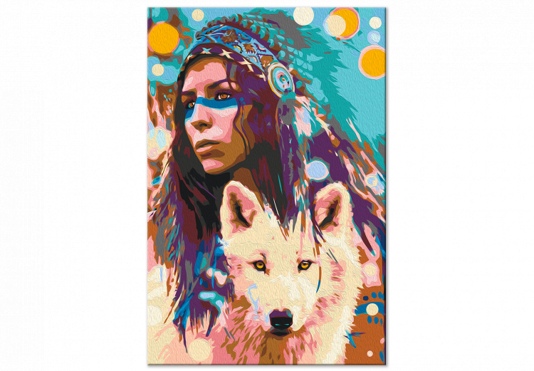 Paint by Number Kit Girl and the Wolf 138156 additionalImage 3