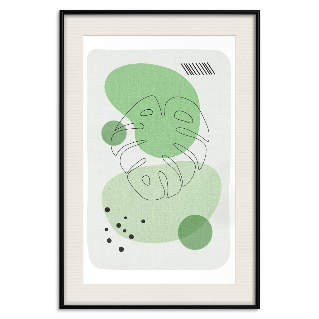 Poster Decorativo Green Aesthetics Of Monstera [Poster]