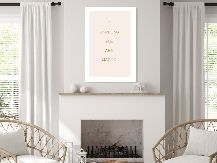 Wall Poster Love Confession - Golden Inscriptions on a Light Pink Background 145756 additionalImage 14