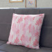 Mikrofaser Kissen In a thicket of leaves - composition in shades of pink, red and white cushions 146756 additionalThumb 3