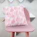 Mikrofaser Kissen In a thicket of leaves - composition in shades of pink, red and white cushions 146756 additionalThumb 2