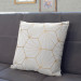 Mikrofiberkudda Gold hexagons - an abstract geometric glamour composition cushions 146856 additionalThumb 3