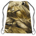 Mochila Leafy thickets - a graphic floral pattern in brass tones 147356 additionalThumb 2