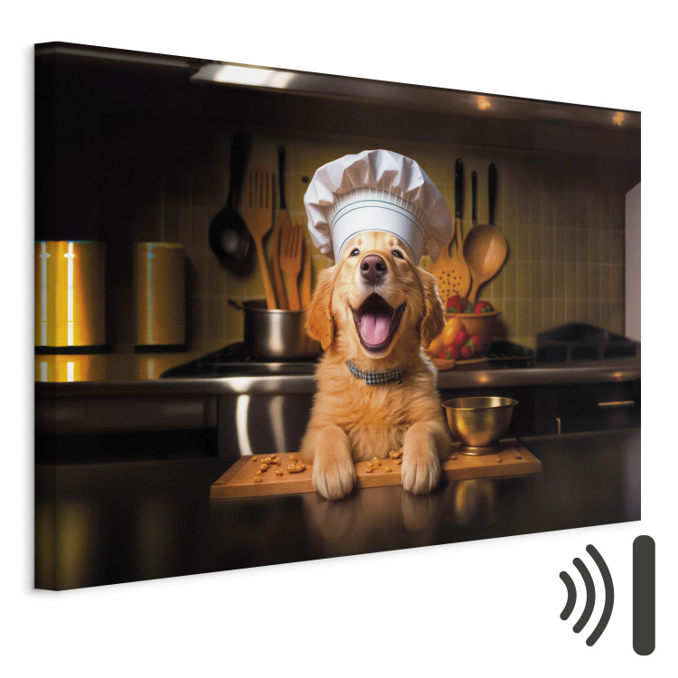 Canvastavla AI Golden Retriever Dog - Cheerful Animal in the Role of a Cook - Horizontal 150256 additionalImage 8