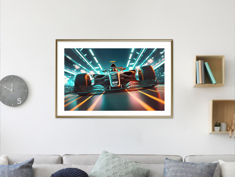 Wall Poster A Speeding Car - A Racing Car While Driving 150656 additionalImage 13