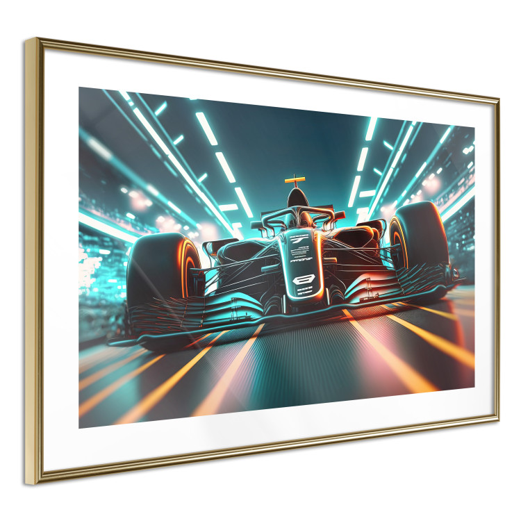Wall Poster A Speeding Car - A Racing Car While Driving 150656 additionalImage 2