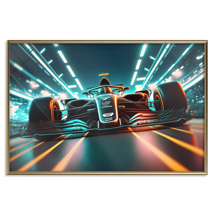 Wall Poster A Speeding Car - A Racing Car While Driving 150656 additionalImage 21