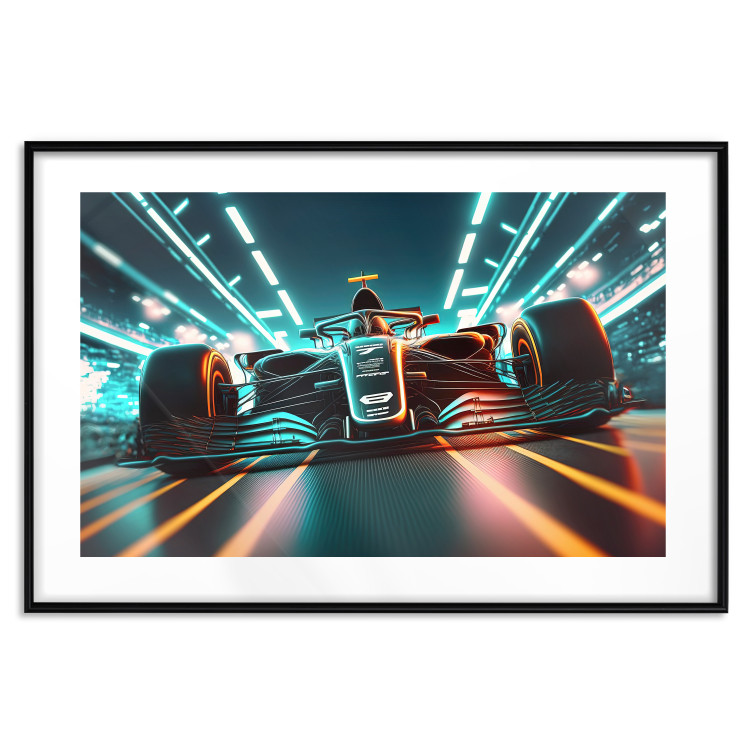 Wall Poster A Speeding Car - A Racing Car While Driving 150656 additionalImage 20