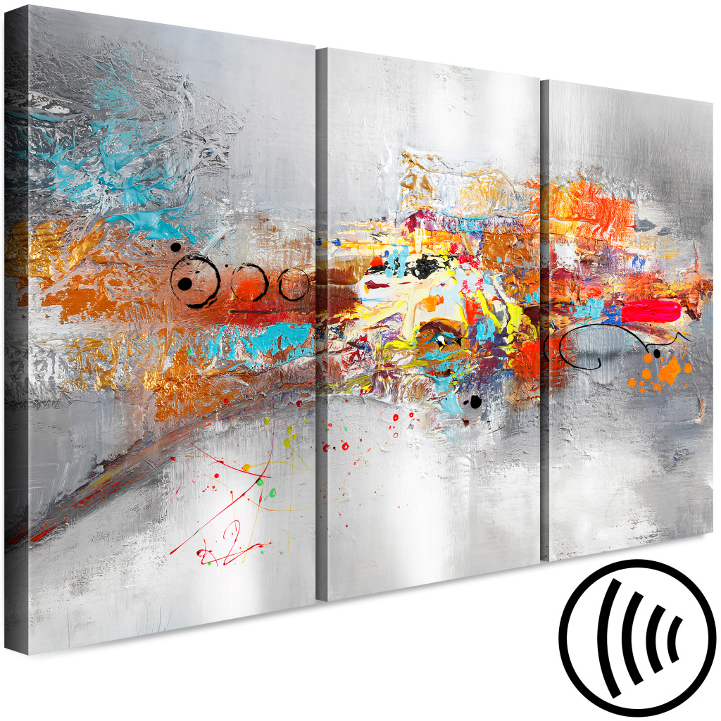 Schilderij  Abstract: Colorful Abstraction - Painting Expression In Vivid Colors