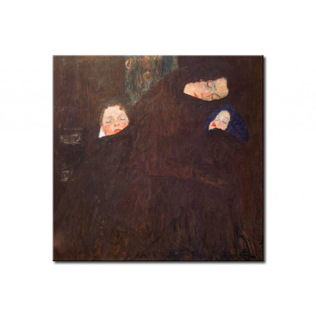 Schilderij  Gustav Klimt: Mutter Mit Kindern