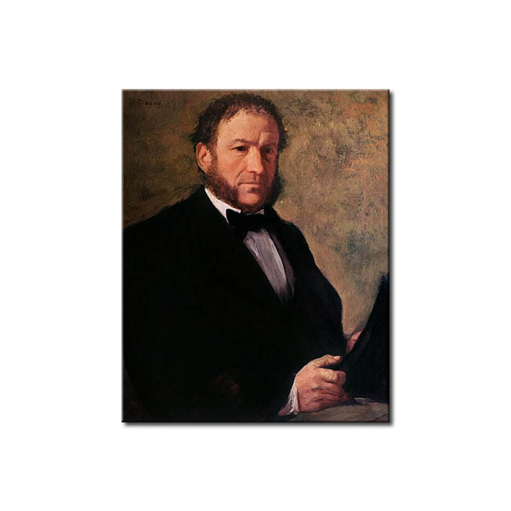 Schilderij  Edgar Degas: Portrait Of Monsieur Ruelle