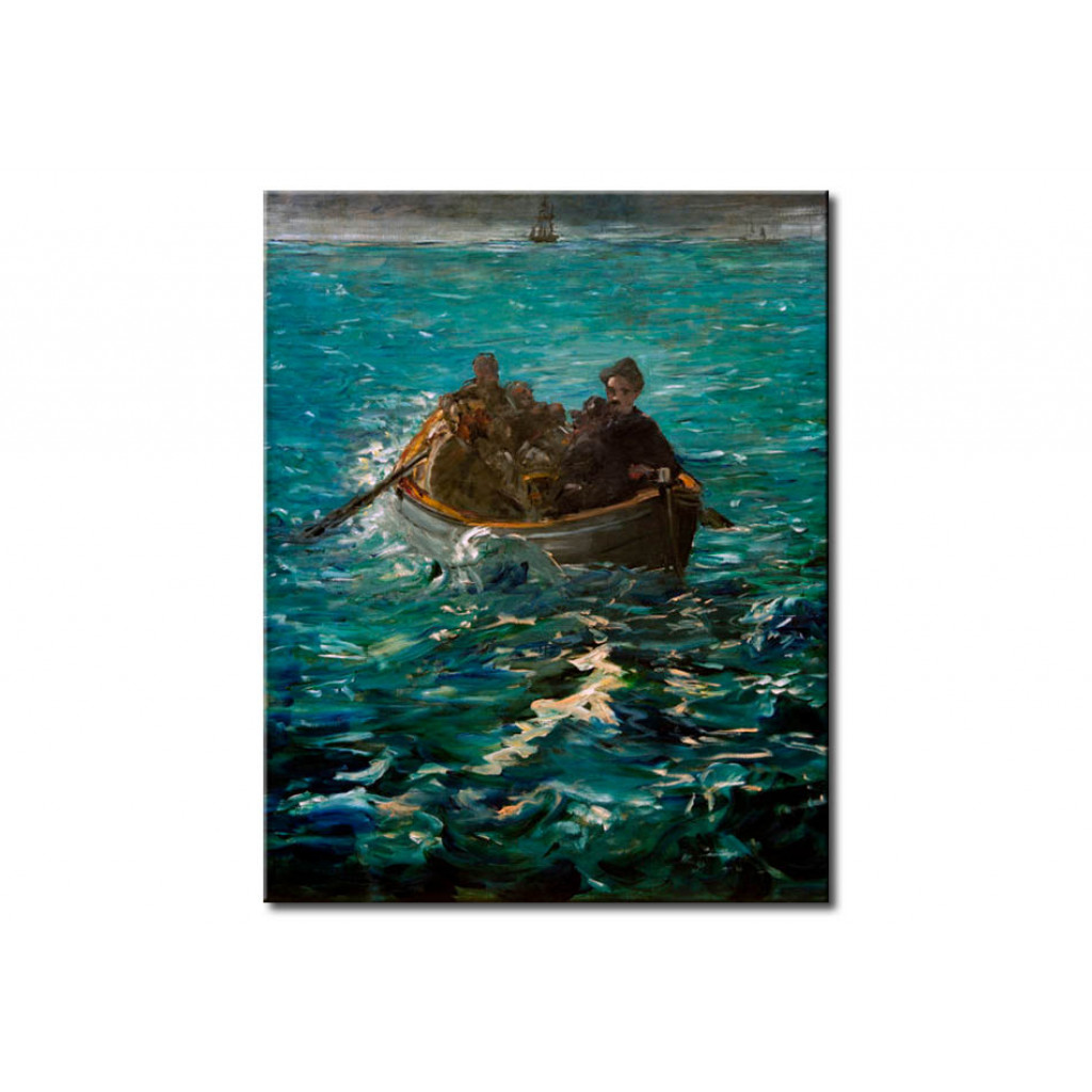 Schilderij  Edouard Manet: Die Flucht Des Henri Rochefort-Die Große Studie