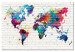 Ozdobna tablica korkowa Mury świata [Mapa korkowa] 97556