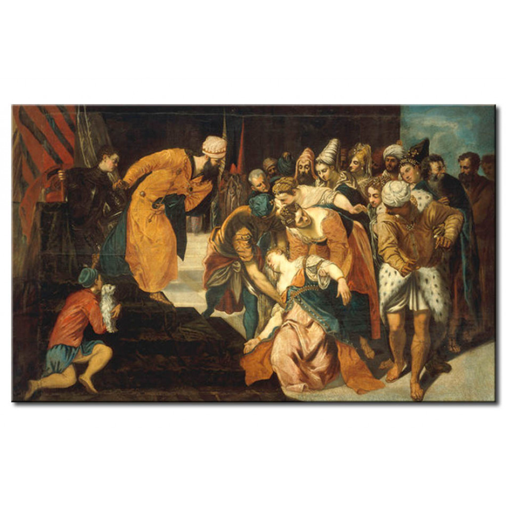 Schilderij  Tintoretto: Esther Faints Before Ahasuerus