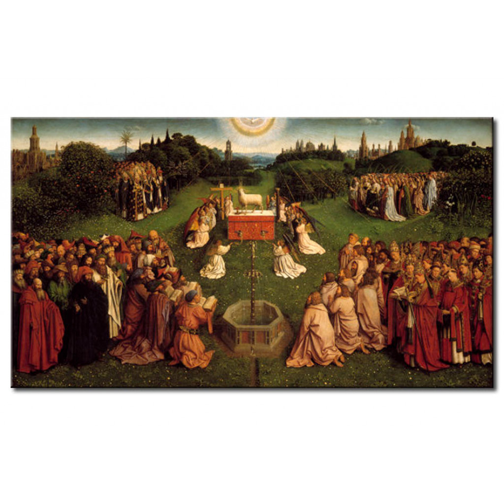 Schilderij  Jan Van Eyck: Adoration Of The Lamb