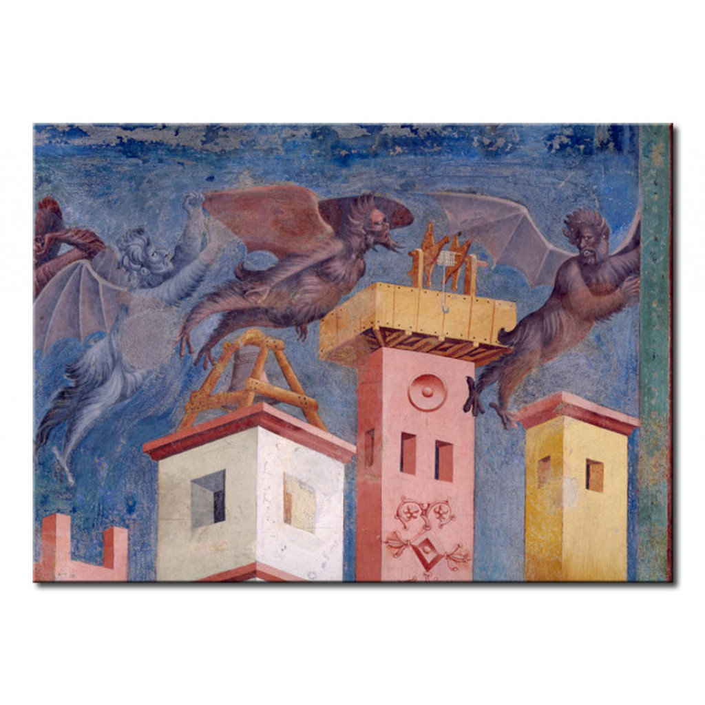 Reprodução Do Quadro Famoso Saint Francis Frees The City Of Arezzo From Demons