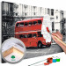 Wandbild zum Malen nach Zahlen London Bus 114466