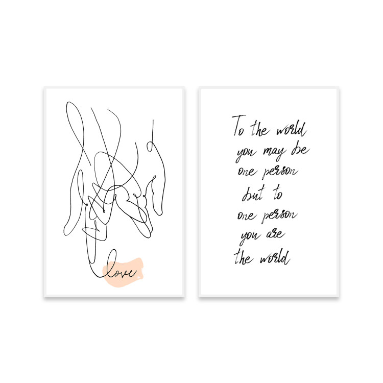 Wall art set Hands clasped 127166 additionalImage 1