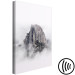 Canvas Mount Half Dome - Landscape with rocks in the clouds and mountain landscape Yosemite National Park in USA in shades of gray and white 130366 additionalThumb 6