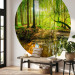 Papier peint rond Forest Pond - Colorful Water Among Green Trees and Vegetation 149166 additionalThumb 3